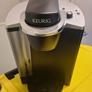 Keurig Black and Silver Modern Coffee Maker
